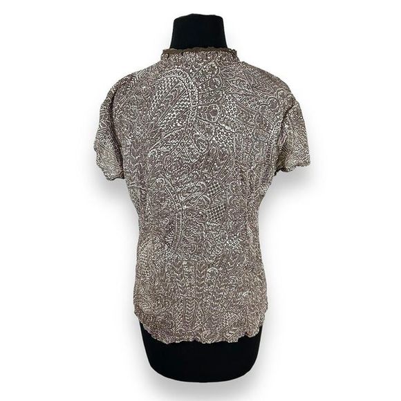 Vintage Faded‎ Glory Short Sleeve Lace Blouse Womens Small - Picture 2 of 8